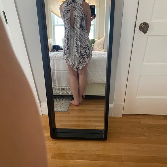 Purple & white sundress open back - Picture 1 of 7